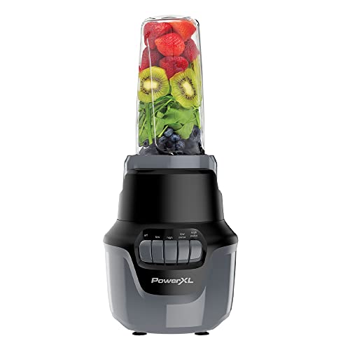 PowerXL Boost Blender, 4 Speed, 800 Watts, 48-oz Glass Jar, Black