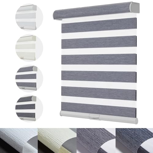 Cordless Zebra Light Filtering Roller Window Shades