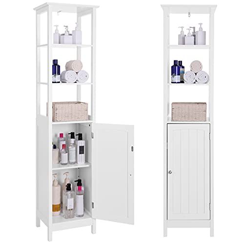 VASAGLE Bathroom Floor Cabinet with 3-Tier Shelves