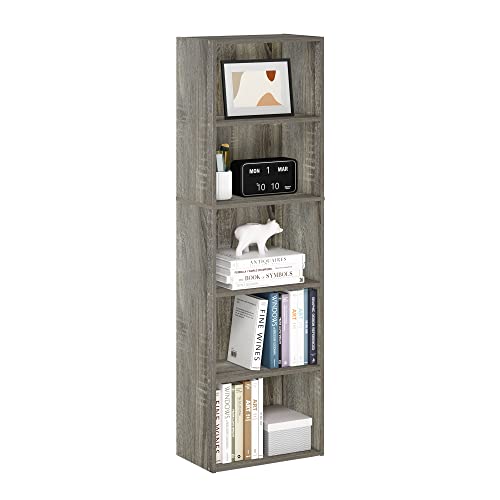 Furinno 5-Tier Bookcase Storage Shelf Organizer