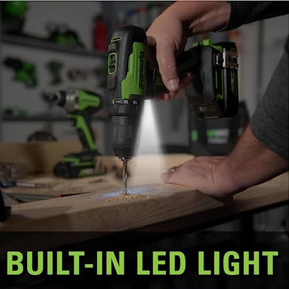 24V Brushless Drill/Driver with USB Battery