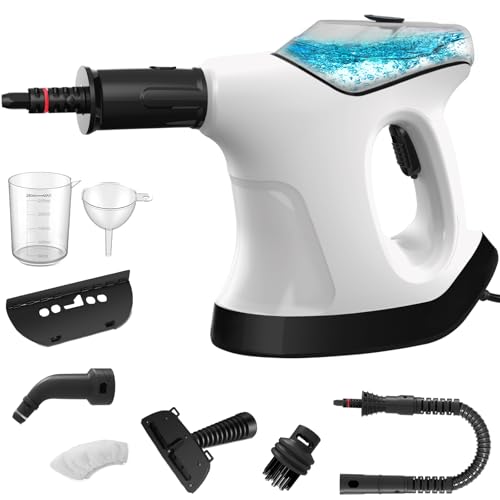 Handheld Steam Cleaner with Large Tank and Accessories