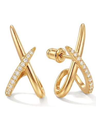 Dainty 14K Gold Stud Earrings