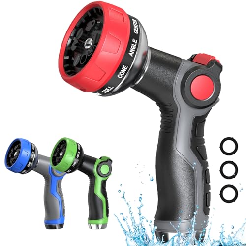 High Pressure Garden Hose Nozzle with 10 Spray Patterns