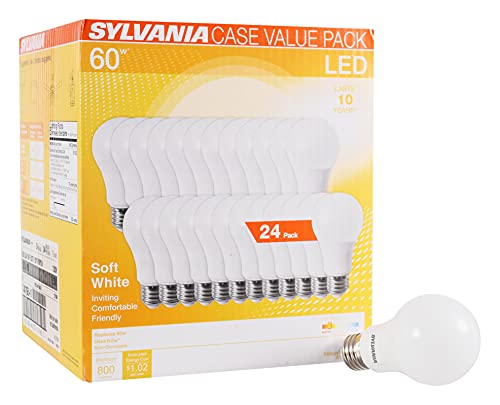 24 Pack LED A19 Light Bulb 60W Equivalent