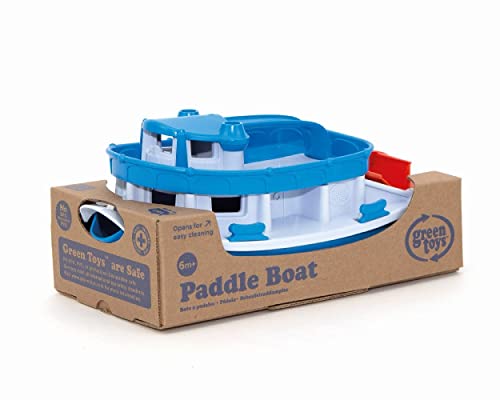 Green Toys Blue/Grey Paddle Boat Bath Toy