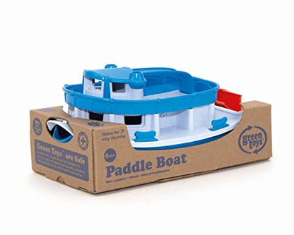 Green Toys Blue/Grey Paddle Boat Bath Toy