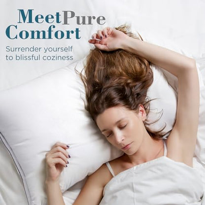 Queen Size Gusseted Down Alternative Pillows Set