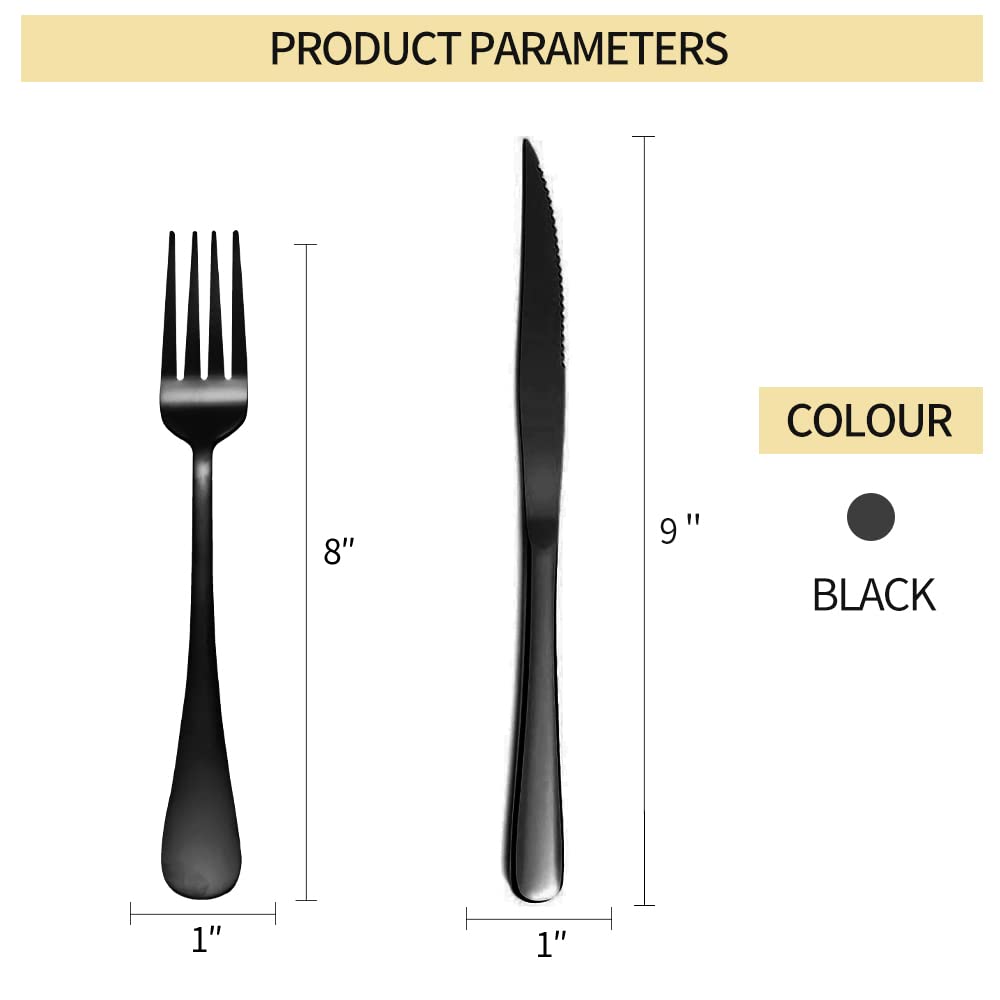12-Piece Stainless Steel Steak Knife Set