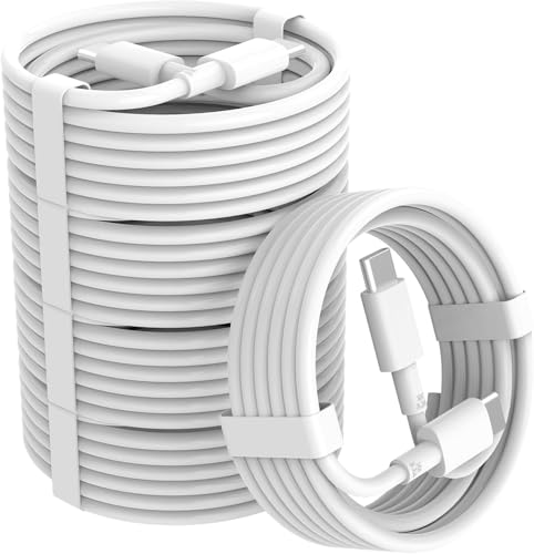 5 Pack 65W USB C to USB C Charging Cables