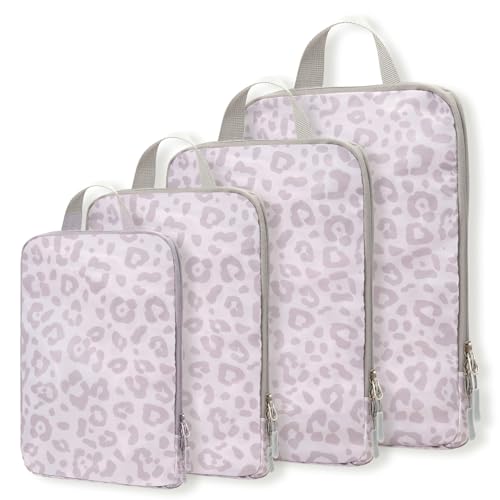 4 Pack Compression Packing Cubes Travel Luggage Organizers