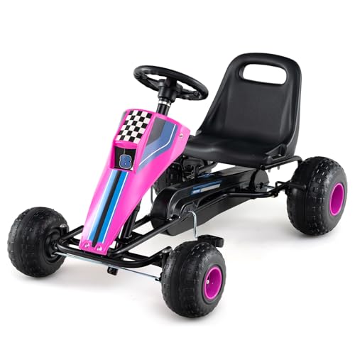 Pedal Go Kart Ride-On Toy with Adjustable Seat