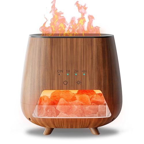 Ultrasonic Essential Oil Diffuser and Himalayan Salt Lamp