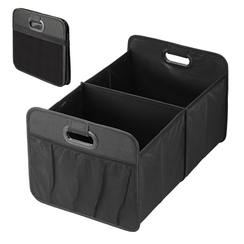 50L Car Trunk Organizer Foldable Storage Box 2 Compartment