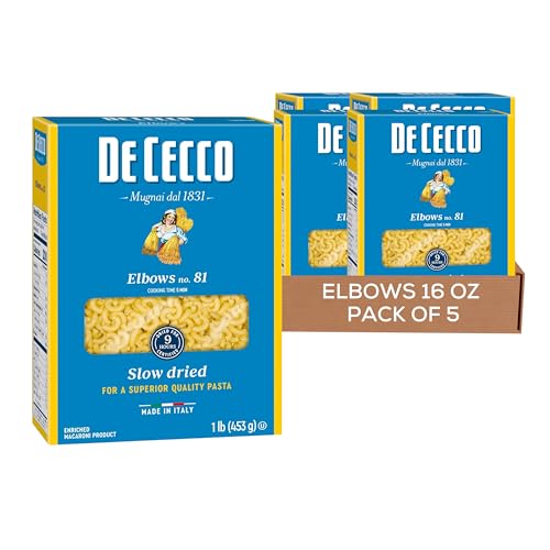 5 Pack De Cecco Elbows Pasta 16 oz (OU)