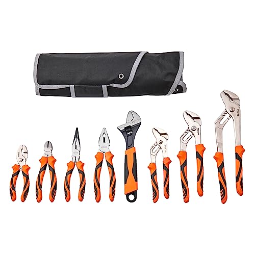 8 Piece Groove Joint Pliers and Wrench Set