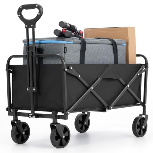 Collapsible Folding Utility Wagon Cart with Wheels
