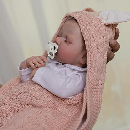 DAYOFF KIDS Reborn Baby Dolls, 20 Inch Lifelike Realistic Anatomically Correct Newborn Baby Doll That Look Real,Christmas/Birthday Baby Doll Gift for Kids Age 3 +