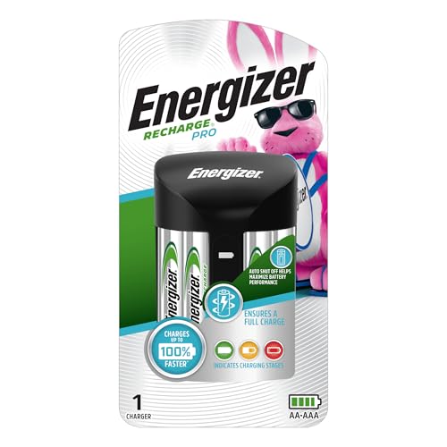 Energizer Recharge Pro AA AAA Battery Charger with 4 AA