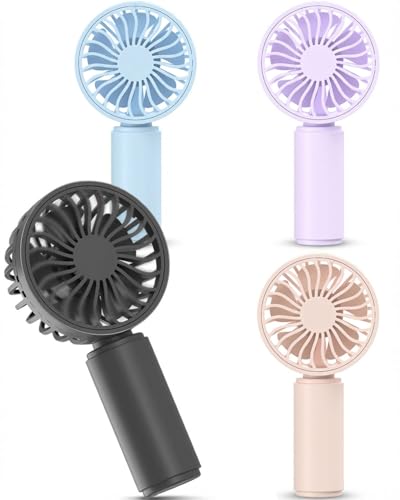 4 Pack Rechargeable Mini Handheld Personal Fans