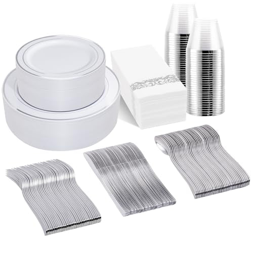 350 Piece Disposable Dinnerware Set