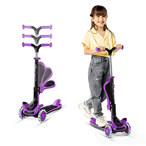 Lifemaster 3 Wheel Kids Scooter with Seat