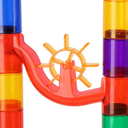 VEVOR 150-Piece Marble Run Set with Glow Marbles