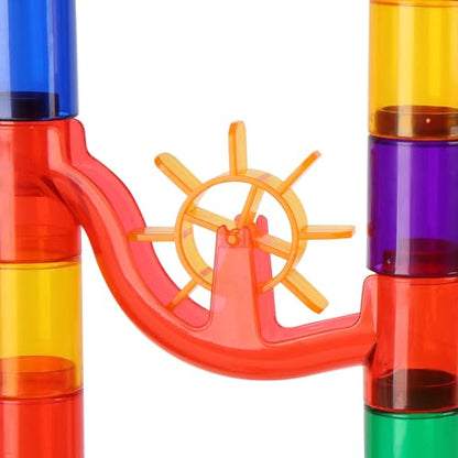 VEVOR 150-Piece Marble Run Set with Glow Marbles