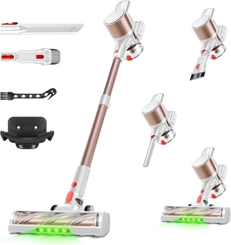 Cordless 500W Stick Vacuum Cleaner with LED Display