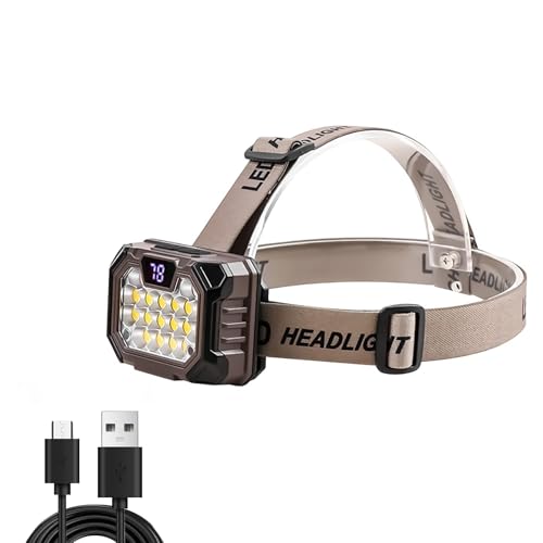 Rechargeable Waterproof LED Headlamp for Hard Hat