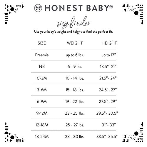 HonestBaby Baby Girls Organic Cotton Short Sleeve Bodysuits Multipack And Toddler T-Shirt Set, 5-pack Bright White, 0-3 Months US