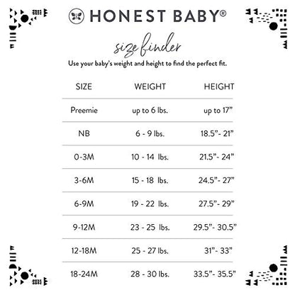 HonestBaby Baby Girls Organic Cotton Short Sleeve Bodysuits Multipack And Toddler T-Shirt Set, 5-pack Bright White, 0-3 Months US