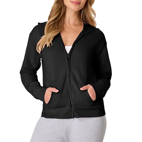 Hanes EcoSmart Women’s Full-Zip Hoodie Sweatshirt