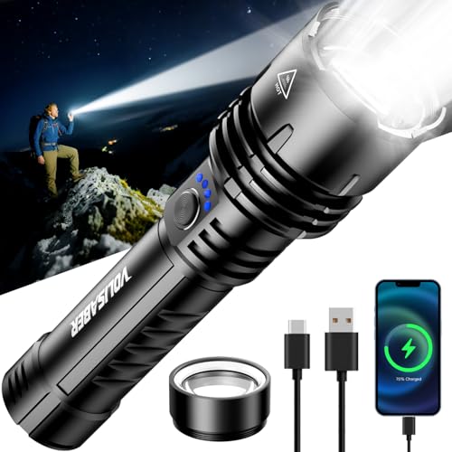 Rechargeable 2000 Lumen Flashlight with Ignition Lens