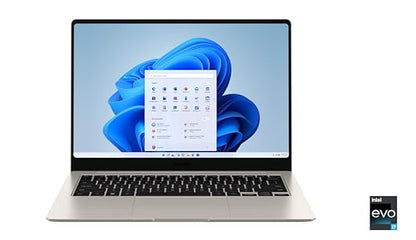 SAMSUNG 14” Galaxy Book3 Pro Laptop Computer, 13th Gen Intel Core i7-1360P Processor / 16GB / 512GB, 3K AMOLED Screen, 120hz, Fingerprint Reader, FHD Webcam, 2023 Model, NP940XFG-KA2US, Beige