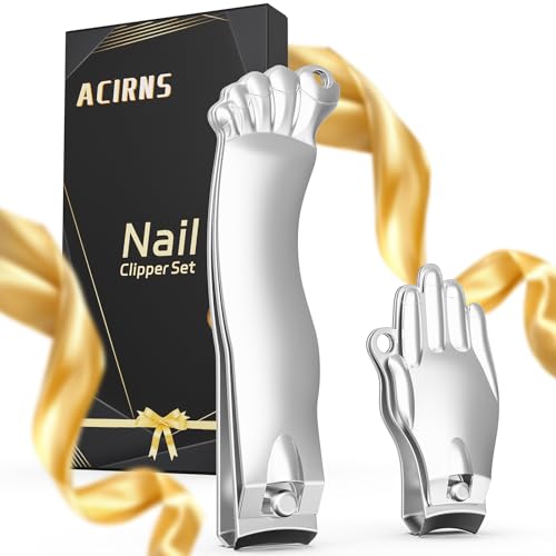 Nail Clippers Set with Catcher and Keychain