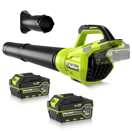 Cordless Leaf Blower 500CFM 125MPH with 2 Batteries