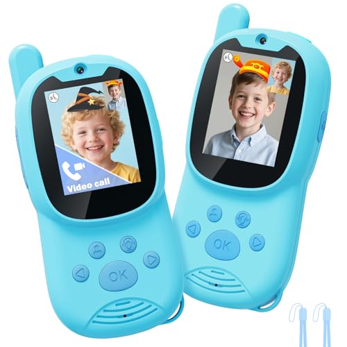 2 Pack Rechargeable Kids Video Walkie Talkies