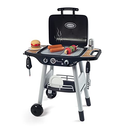 18 Piece Kids BBQ Grill Playset with Realistic Flames