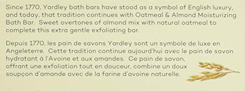 4 Pack Yardley Oatmeal Almond Bar Soap