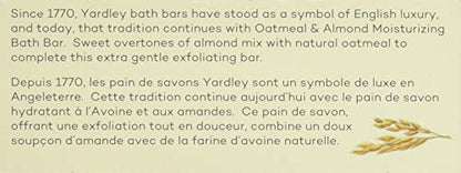 4 Pack Yardley Oatmeal Almond Bar Soap