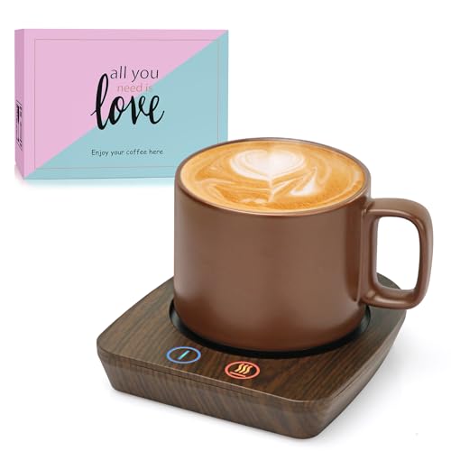 VOBAGA Auto Shut Off Coffee Mug Warmer Set