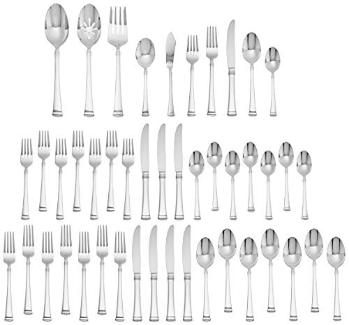 Mikasa Harmony 18/10 Stainless Steel Flatware Serving Utensil, 45 Piece Set
