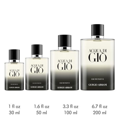 Armani Beauty – Acqua di Giò – Eau de Parfum – Cologne for Men – Fresh & Powerful Men’s Fragrance – Mandarin, Lavender, Patchouli Notes - 6.7 Fl Oz