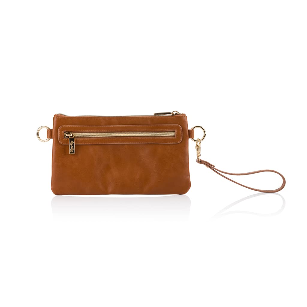 Itzy Ritzy Crossbody Clutch & Belt Bag - Cognac