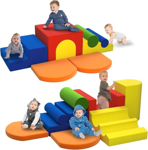 8 Piece Foam Climbing Blocks for Toddlers