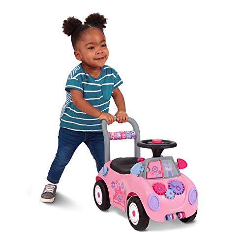 Radio Flyer Creativity Car, Sit to Stand Toddler Ride On Toy, Ages 1-3, Pink Kids Ride On Toy, Large