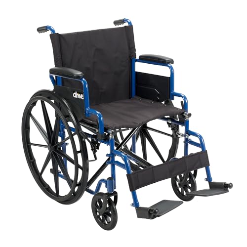 Drive Medical Wheelchair Flip Back Arms 20 Inch Seat