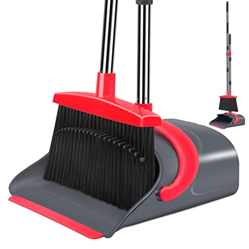 Long Handle Broom and Dustpan Set