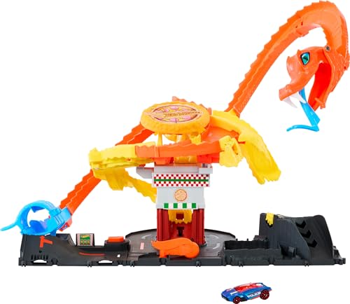 Hot Wheels Pizza Slam Cobra Attack Track Set